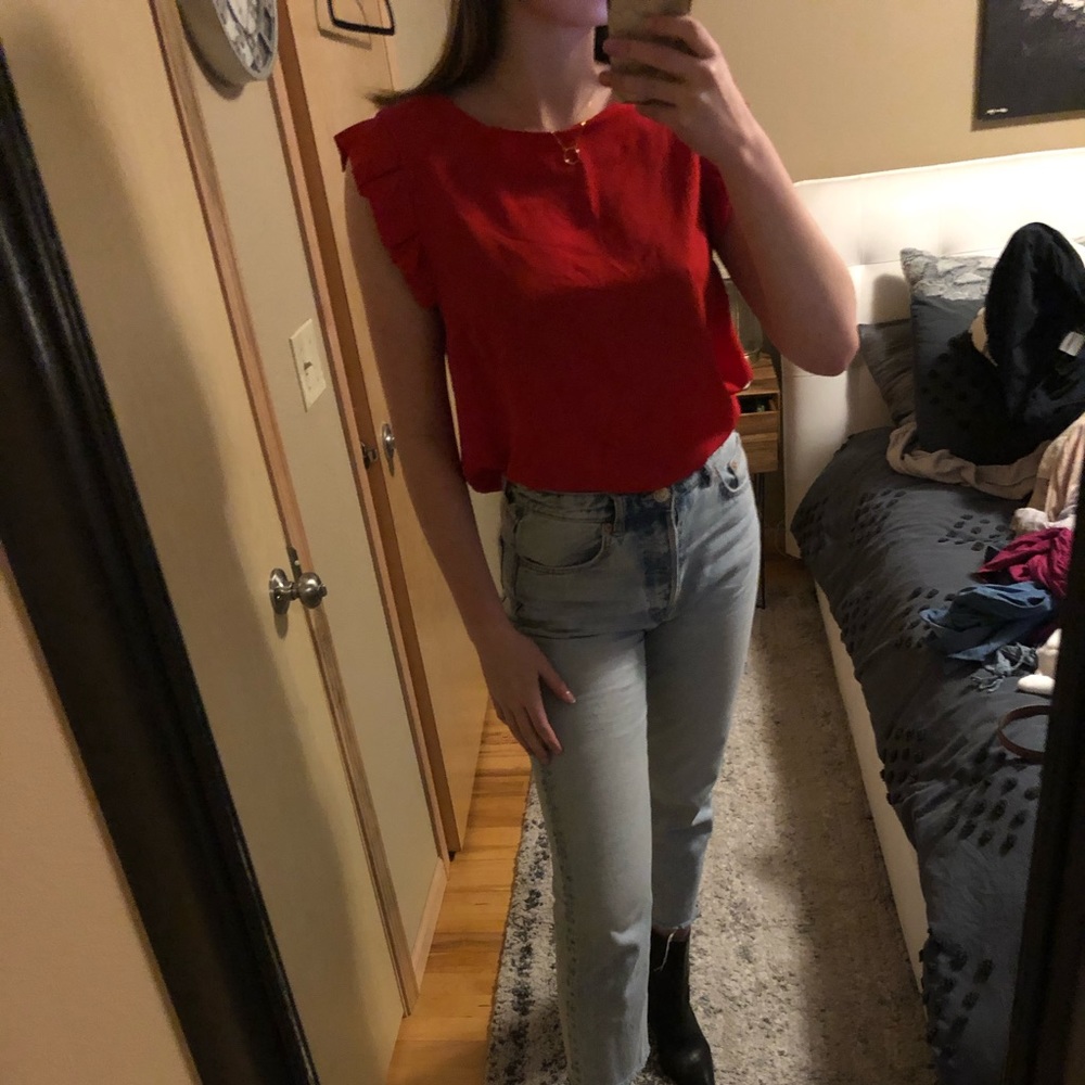 Red tank top